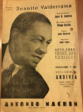 Caras conocidas, Teatro Banda Primitiva, Liria, 4 de enero de 1957