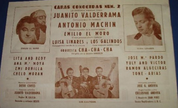 Caras conocidas núm. 2, Teatro Ferré, 3 de marzo de 1958