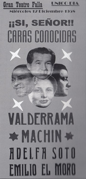 Caras conocidas, Gran Teatro Falla, 12 de diciembre de 1958