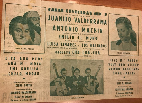 Caras Conocidas Núm 2, Teatro Español, Algemesí, 26 de abril de 1958