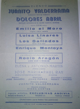 Cita de estrellas, Teatro Cervantes, 10 de diciembre de 1960
