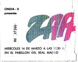 Entrada Madrid 1979